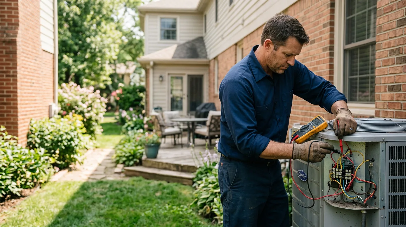 HVAC technician working near Freedom, PA